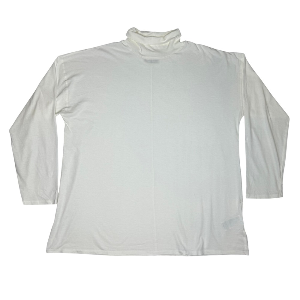 NWT Free People We The Free Ivory Oversized Turtleneck Long Sleeve Top Large